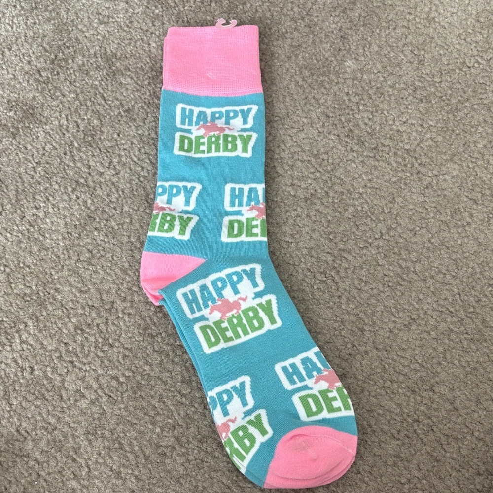 Happy Derby Pink and Blue Socks